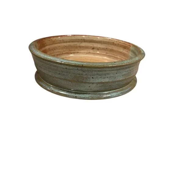 Handmade Pottery Small Bowl Two Toned Glaze signed Fay Krapf NC Stonewear - Picture 4 of 5